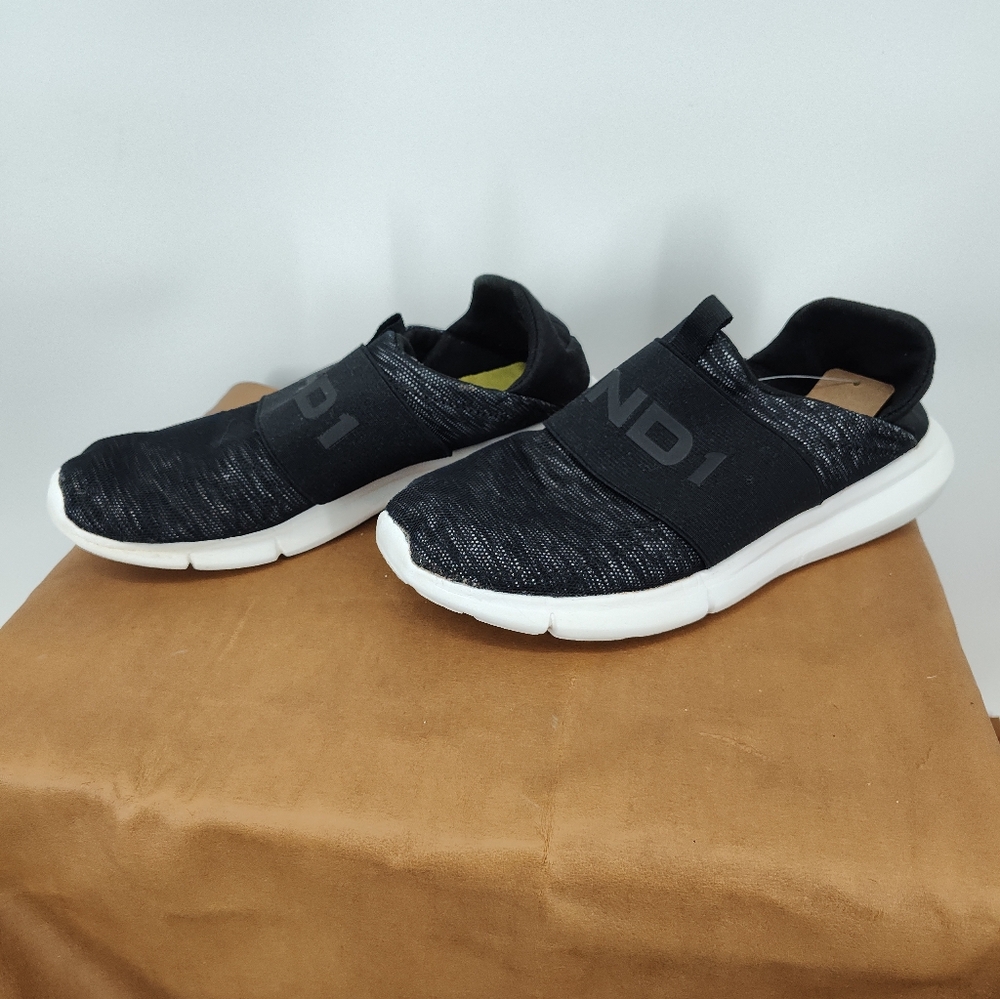 AND1 Black and White Men's Slip On Sneakers Size 8